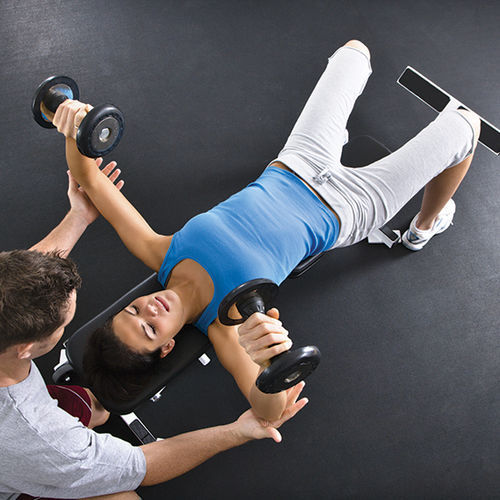 Pavimentazione sportiva da interno - DROPZONE COMFORT  - Tarkett Sports Indoor - in elastomero / in PVC / in gomma