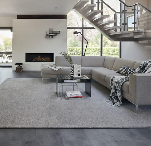 Moquette tufted - PARADE SOFT SENSATION - Tarkett RESIDENTIAL - in poliestere / a tinta unita / grigia