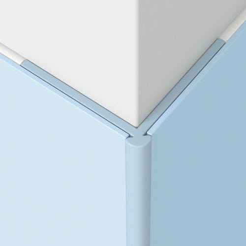 Profilo di finitura in PVC - 26623005 - Tarkett RESIDENTIAL - per rivestimento di pavimenti / ad angolo / argentato