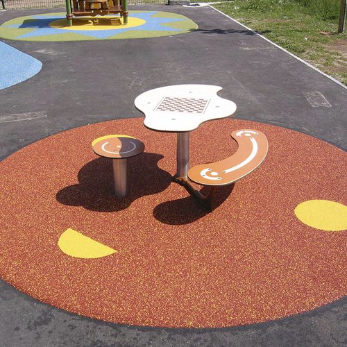 Tavolo da gioco per bambini per esterni - SOLO+ : JPI-0336 - HUSSON INTERNATIONAL - contemporaneo / per parco giochi