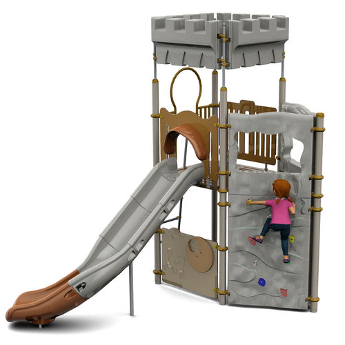 Struttura ludica per parco giochi - CAMELEO 1 HISTORIC : JCX-0005  - HUSSON INTERNATIONAL - in plastica / in acciaio / in HPL
