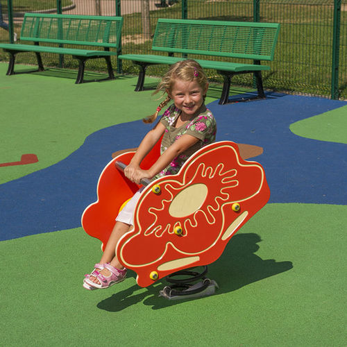 Gioco a molla in plastica - SOLO+ : FLOWER / JIN-0401  - HUSSON INTERNATIONAL - in HDPE / natura / monoposto