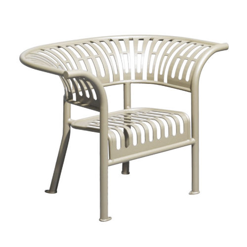 Poltrona classica - JULIETTE : JAN-0004 - HUSSON INTERNATIONAL - in acciaio / da esterno / contract