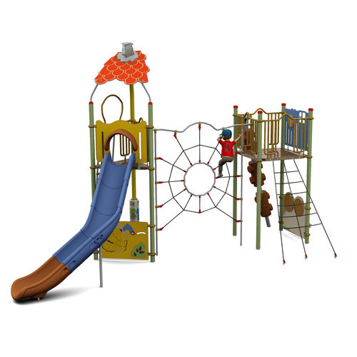 Struttura ludica per parco giochi - CAMELEO 2 CARTOON : JCX-0011  - HUSSON INTERNATIONAL - in plastica / in acciaio / in HPL