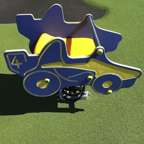 Gioco a molla in plastica - SOLO+ : F1 N°4 / JIN-0396  - HUSSON INTERNATIONAL - in HDPE / trasporto / monoposto