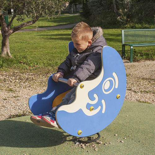 Gioco a molla in plastica - SOLO+ : THE MOON / JIN-0402  - HUSSON INTERNATIONAL - in HDPE / natura / monoposto