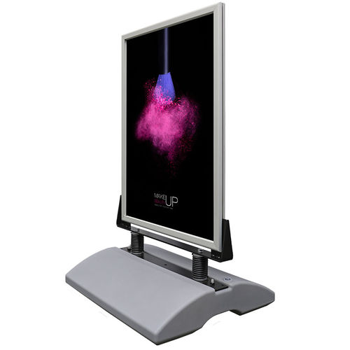 Cartello pubblicitario da esterno - CLIP CLAP : 120755 - DOUBLET - mobile / in alluminio anodizzato / in acciaio galvanizzato