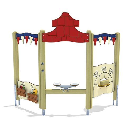 Casetta da gioco per parco giochi - MARKET STALL - eibe Produktion + Vertrieb GmbH & Co KG - a pavimento
