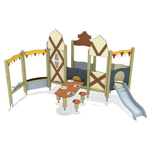 Struttura ludica interattiva - JAMES TOWN  - eibe Produktion + Vertrieb GmbH & Co KG - per parco giochi / in acciaio inossidabile / in alluminio