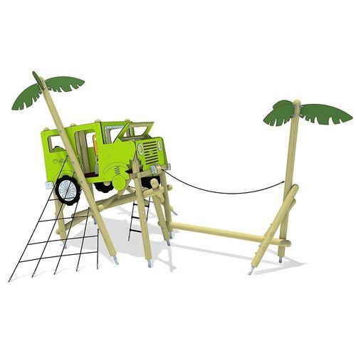 Struttura ludica per parco giochi - OFF-ROAD   - eibe Produktion + Vertrieb GmbH & Co KG - in acciaio / in plastica / in HPL