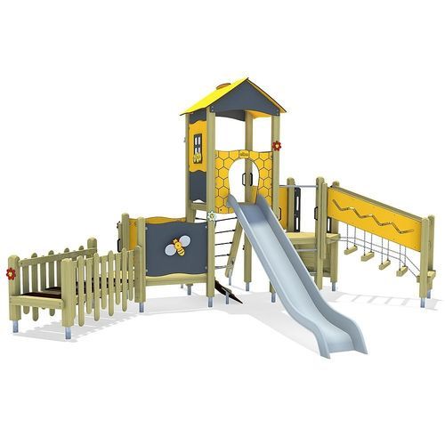 Struttura ludica per parco giochi - CASSANDRA  - eibe Produktion + Vertrieb GmbH & Co KG - in acciaio / in HPL / modulare