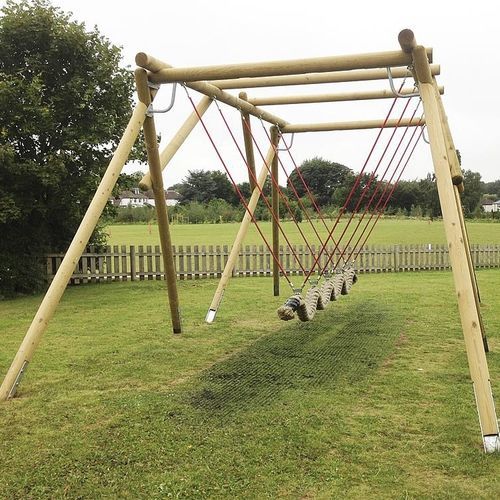 Altalena in legno - SNAKE  - eibe Produktion + Vertrieb GmbH & Co KG - in acciaio galvanizzato / multipla / per parco giochi