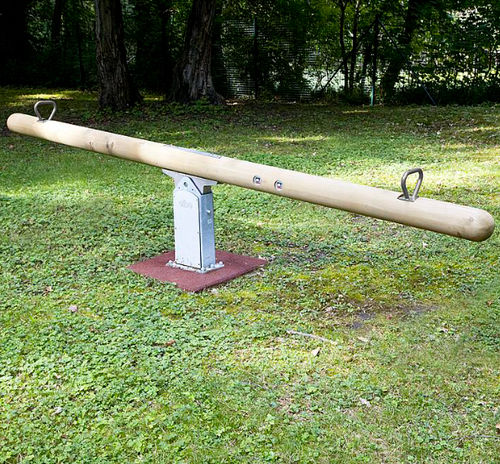 Altalena basculante in metallo - 5550975  - eibe Produktion + Vertrieb GmbH & Co KG - in legno / per parco giochi / 2 posti