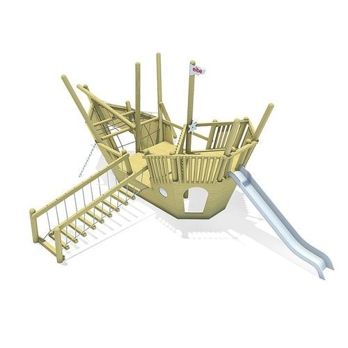 Struttura ludica per parco giochi - PINTA   - eibe Produktion + Vertrieb GmbH & Co KG - in acciaio / in HPL / modulare