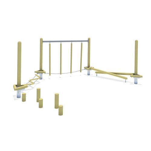 Percorso a ostacoli per parco giochi - COMBINATION 02  - eibe Produktion + Vertrieb GmbH & Co KG - da slalom / da esterno / passo passo