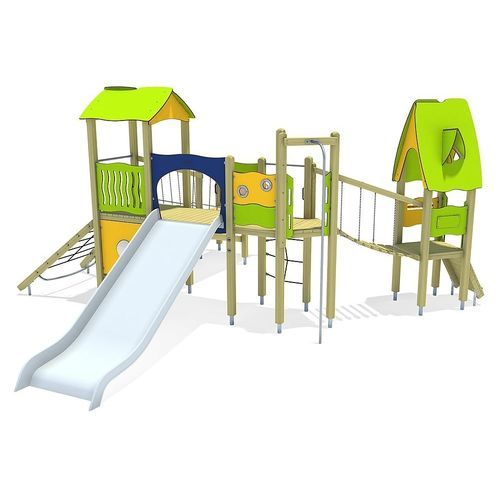 Struttura ludica per parco giochi - SAM  - eibe Produktion + Vertrieb GmbH & Co KG - in acciaio galvanizzato / in HPL / modulare