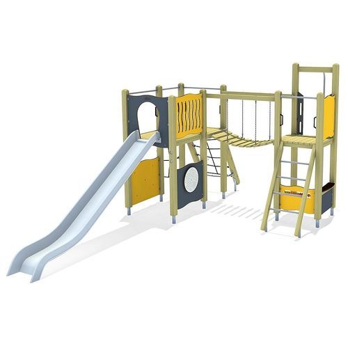 Struttura ludica per parco giochi - PEGGY  - eibe Produktion + Vertrieb GmbH & Co KG - in acciaio / in HPL / modulare