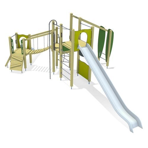 Struttura ludica per parco giochi - CARL  - eibe Produktion + Vertrieb GmbH & Co KG - in acciaio / in legno / in HPL