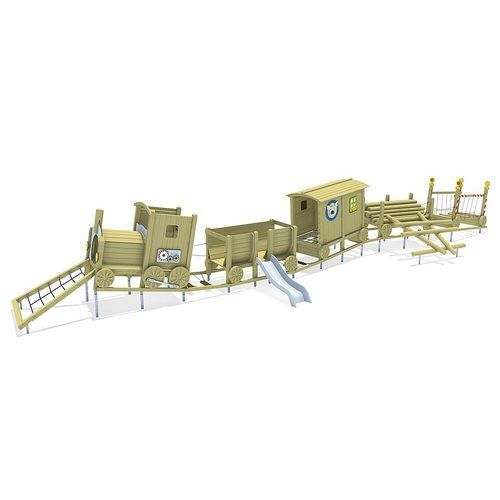 Struttura ludica per parco giochi - 51180501100 - eibe Produktion + Vertrieb GmbH & Co KG - in metallo / in legno / modulare