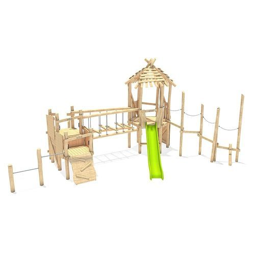 Struttura ludica per parco giochi - NANNA  - eibe Produktion + Vertrieb GmbH & Co KG - in legno / modulare / per arrampicata