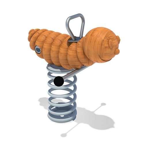 Gioco a molla in acciaio - CATERPILLAR - eibe Produktion + Vertrieb GmbH & Co KG - in legno / animale / monoposto
