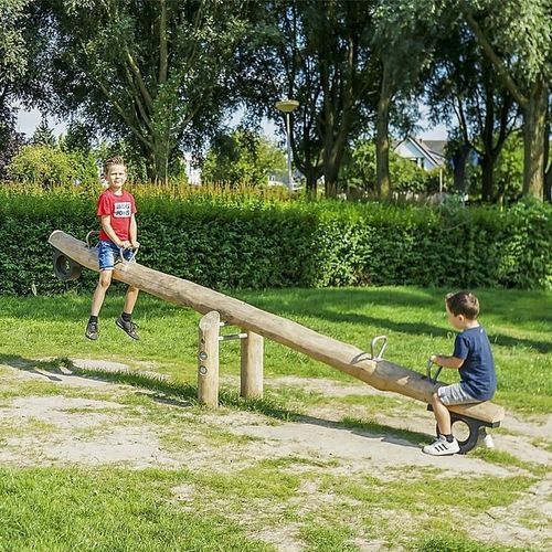 Altalena basculante in legno - GOLPIO  - eibe Produktion + Vertrieb GmbH & Co KG - per parco giochi / 4 posti