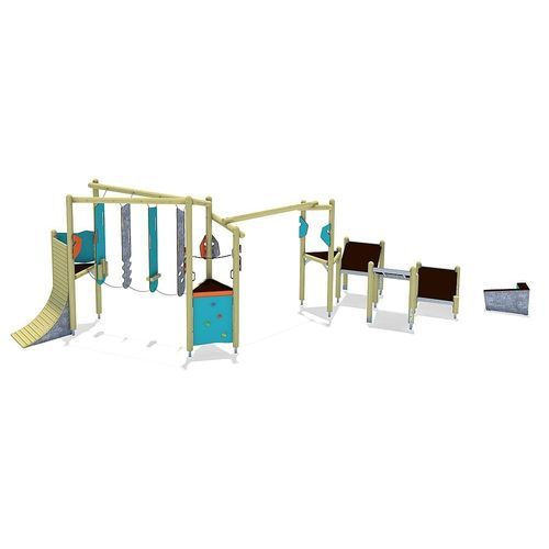 Struttura ludica per parco giochi - JUMP CONTEST  - eibe Produktion + Vertrieb GmbH & Co KG - in HPL / modulare / per arrampicata