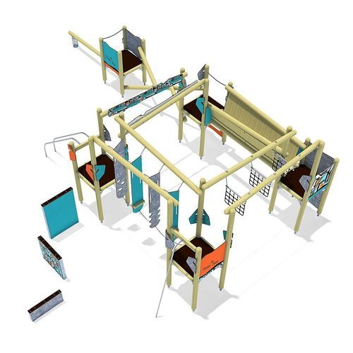 Struttura ludica per parco giochi - RUNOUT  - eibe Produktion + Vertrieb GmbH & Co KG - in HPL / modulare / per arrampicata