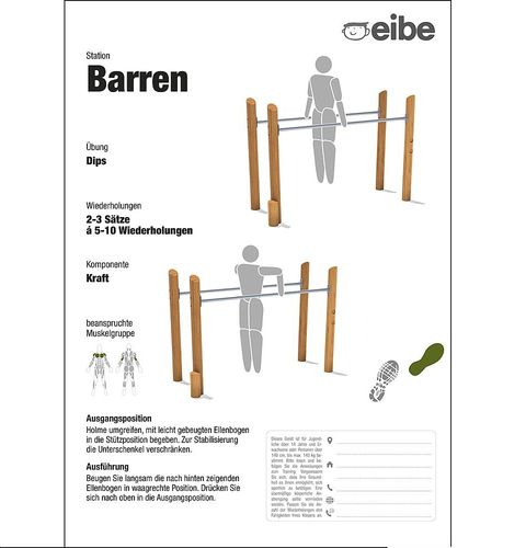 Pannello informativo da terra - 55210106300 - eibe Produktion + Vertrieb GmbH & Co KG - da esterno / per parco giochi / in legno