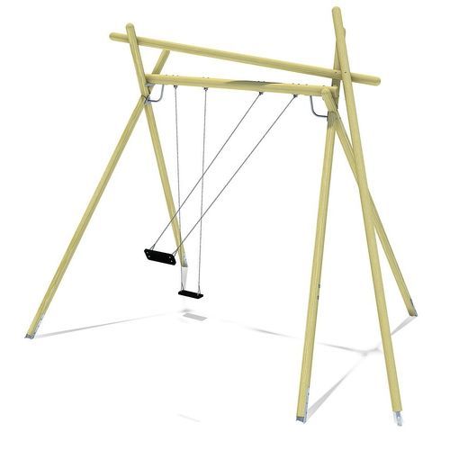 Altalena in legno - AKIKO  - eibe Produktion + Vertrieb GmbH & Co KG - doppia / per parco giochi / con seduta dritta