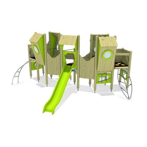 Struttura ludica per parco giochi - OFELIA  - eibe Produktion + Vertrieb GmbH & Co KG - in legno / modulare / per arrampicata