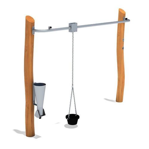 Gioco con sabbia e acqua in legno - SMILLA - eibe Produktion + Vertrieb GmbH & Co KG - in gomma / in acciaio inossidabile / per esterni