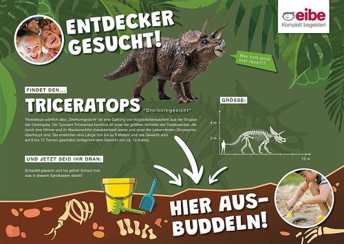 Cartello segnaletico a pavimento - TRICERATOPS - eibe Produktion + Vertrieb GmbH & Co KG - fisso / in acciaio galvanizzato / in composito