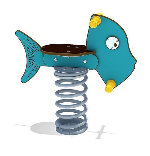 Gioco a molla in acciaio galvanizzato - FISH - eibe Produktion + Vertrieb GmbH & Co KG - in HPL / animale / monoposto