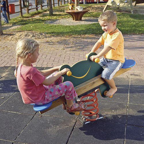 Gioco a molla in acciaio - DOUBLE FROG  - eibe Produktion + Vertrieb GmbH & Co KG - in polietilene / in legno / animale