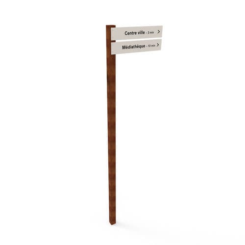 Pannello segnaletico in corten - CORTEX - Empreinte signalétique - di orientamento / urbano / industriale