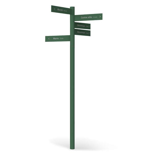 Pannello segnaletico in alluminio termolaccato - Artline  - Empreinte signalétique - di orientamento / da esterno