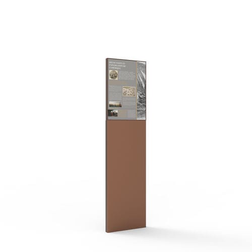 Totem di segnalazione - ARTOWN - Empreinte signalétique - in alluminio / in acciaio termolaccato / in pietra lavica smaltata