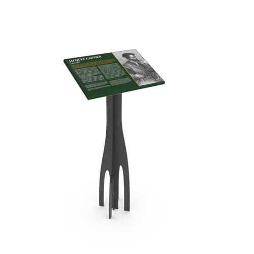 Podio di segnalazione - RACINE - Empreinte signalétique - da esterno / in acciaio termolaccato / in corten
