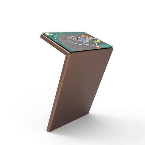 Podio di segnalazione - ARTSTEEL - Empreinte signalétique - da esterno / in acciaio termolaccato / in corten