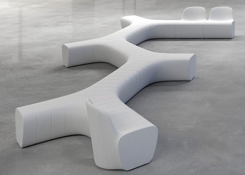 Panca per spazi pubblici design originale - TRACKS - botton & gardiner urban furniture - in polietilene / modulare