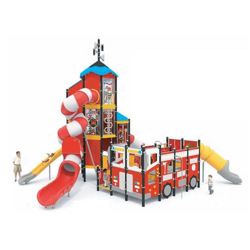 Struttura ludica per parco giochi - CTW-01-1402  - DYNAMO INDUSTRIES - modulare / interattiva / con scivolo