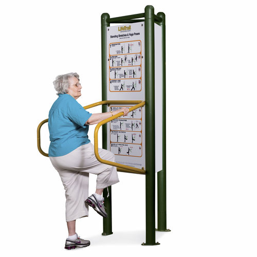 Attrezzo fitness per la terza età - LIFETRAIL® : STANDING STRETCHES & YOGA POSES - PLAYWORLD