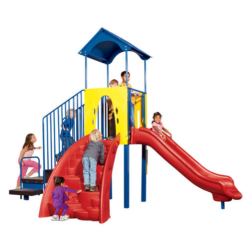 Struttura ludica per enti locali - PLAYSIMPLE® : MIGHTY FUN MOUNTAIN - PLAYWORLD - in plastica / in acciaio