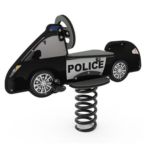 Gioco a molla in materia plastica - DIGIRIDER® POLICE CAR - LANDSCAPE STRUCTURES - trasporto / monoposto