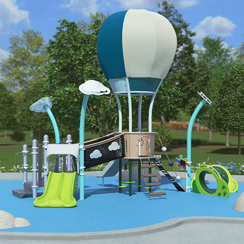 Struttura ludica per parco giochi - Breeze™ - Design 6498 - LANDSCAPE STRUCTURES - in metallo / modulare