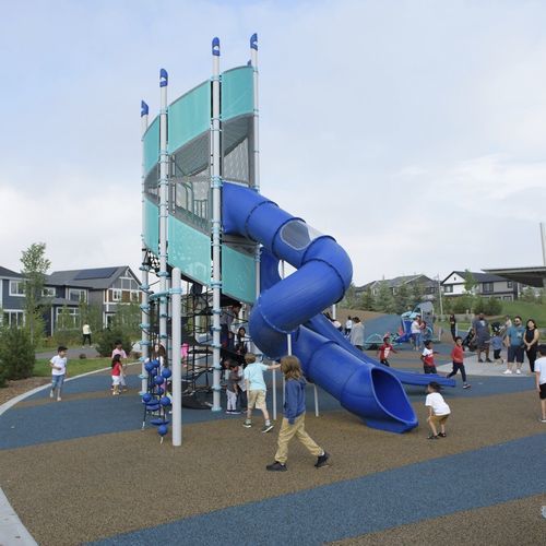 Struttura ludica per parco giochi - Super Netplex&reg; 12' Tower - LANDSCAPE STRUCTURES - in metallo / in polietilene / modulare