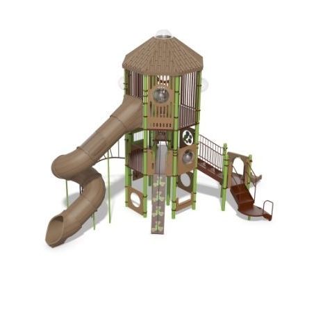 Struttura ludica per parco giochi - 12' PlayOdyssey Tower EN - Design 7709 - LANDSCAPE STRUCTURES - in acciaio / in alluminio / in polietilene