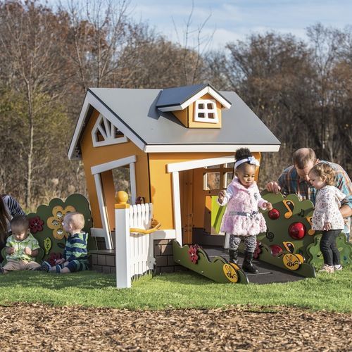 Struttura ludica per parco giochi - Nook - Design 5117 - LANDSCAPE STRUCTURES - in polietilene / in plastica riciclata / modulare