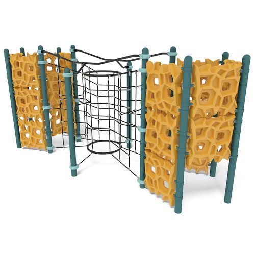 Struttura ludica per arrampicata - GeoPlex® Labyrinth Climber - Design 5107 - LANDSCAPE STRUCTURES - per parco giochi / in acciaio con rivestimento a polvere / in polietilene
